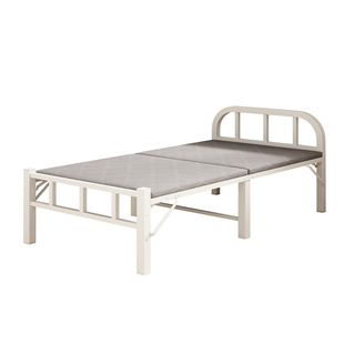 折叠床单人午休床家用便携式简易床铁艺床架出租房双人木板床小床