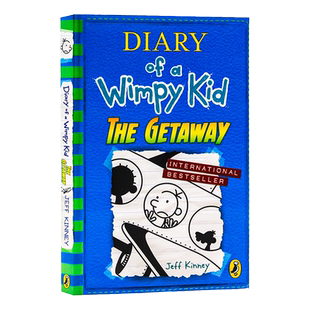 英文原版Diary of a Wimpy Kid #12: The Getaway小屁孩哭包日记12 英文版 逃跑去度假 儿童图画故事书 英语漫画课外阅读儿童文学