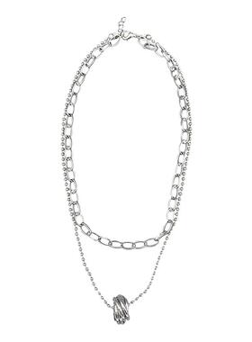 冷淡风小众设计感锁骨毛衣链女