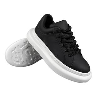 2025春夏新款男鞋真皮休闲板鞋男士款透气舒适软底轻便厚底增高