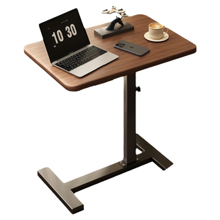 床边桌可折叠升降电脑桌办公桌子长方形学习桌床头写字桌带轮简易出租屋桌子书桌卧室床上家用宿舍懒人桌女生