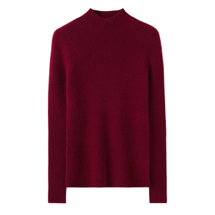 迪奥早秋半高领羊绒衫女大牌修身内搭毛衣针织打底羊毛衫薄毛线衣