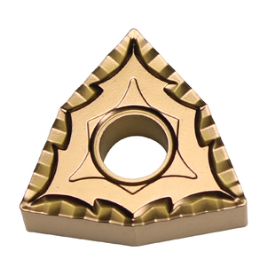 双色涂层桃型外圆数控车刀片WNMG080404/080408-CQ钢件用断屑碎屑