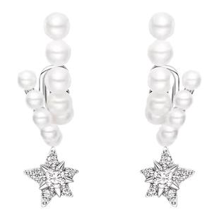 何方HEFANG陈妍希狙击蝴蝶流星甜梦耳环轻奢优雅气质耳钉耳夹玫瑰