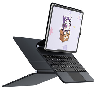 BOW 2025新款ipad键盘适用苹果ipadpro平板触点妙控键盘air7/4/5/6保护壳触控一体10.9/11英寸专用智能磁吸