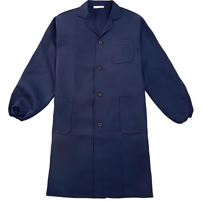 蓝大褂工作服定制LOGO印字迷彩劳保服围裙长袖男装耐脏厂服罩衣