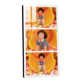 三宫格水晶摆台照片版画定制结婚照相框宝宝儿童相片写真制作画裱