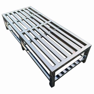 不锈钢米面架加厚置物架面粉架子大地架防潮地架放米油架单层货架