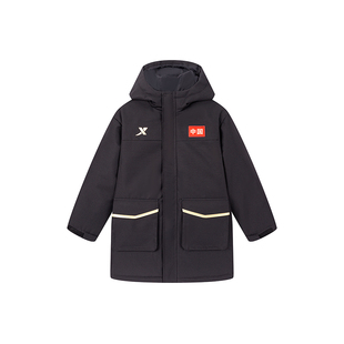 【商场同款】特步童装秋冬新款中大童保暖防风羽绒服儿童运动棉羽