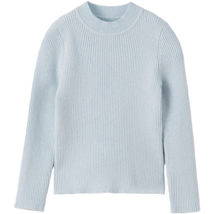 [绵羊毛]马克珍妮女童百搭舒适毛衣儿童针织衫2025冬装新款551858