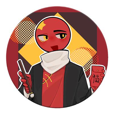 ch周边国拟吧唧挂件立牌明信片