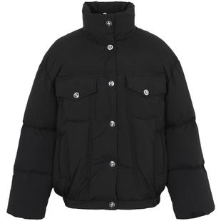 CALVINLUO 金属扣廓形夹克羽绒服 25SS新品 白色/黑色