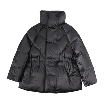 通勤聚酯纤维一手长立领