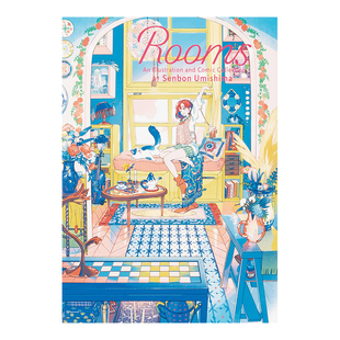 【现货】海岛千本插画+漫画集 Rooms 海島千本イラスト+コミック集 日文原版日本画师少女插画作品集 日本进口艺术画册书籍