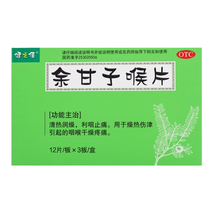 健之佳余甘子喉片36片清热润燥利咽止痛药咽喉干燥疼痛旗舰店正品
