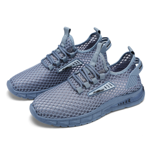 男款夏季透气网面镂空薄款防臭网鞋男士夏天轻便跑步软底运动潮鞋