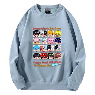 龙岛异兽阿乐历险记周边江湖团同人二次元圆领卫衣秋冬保暖衣服男