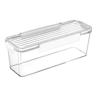 家用面条收纳盒食品级长方形装意大利面收纳筒挂面桶防潮密封罐子