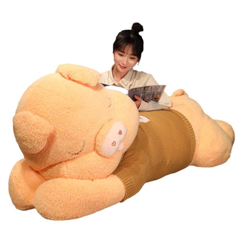 猪猪公仔抱枕女生睡觉毛绒玩具