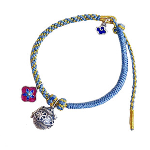 【好事发生】银镂空香囊球手链 随身佩戴香薰香丸 可打开精油扩香