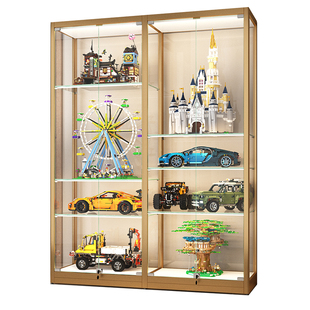 乐高展示柜家用手办展示架防尘透明玻璃柜高达收纳玩具模型陈列柜