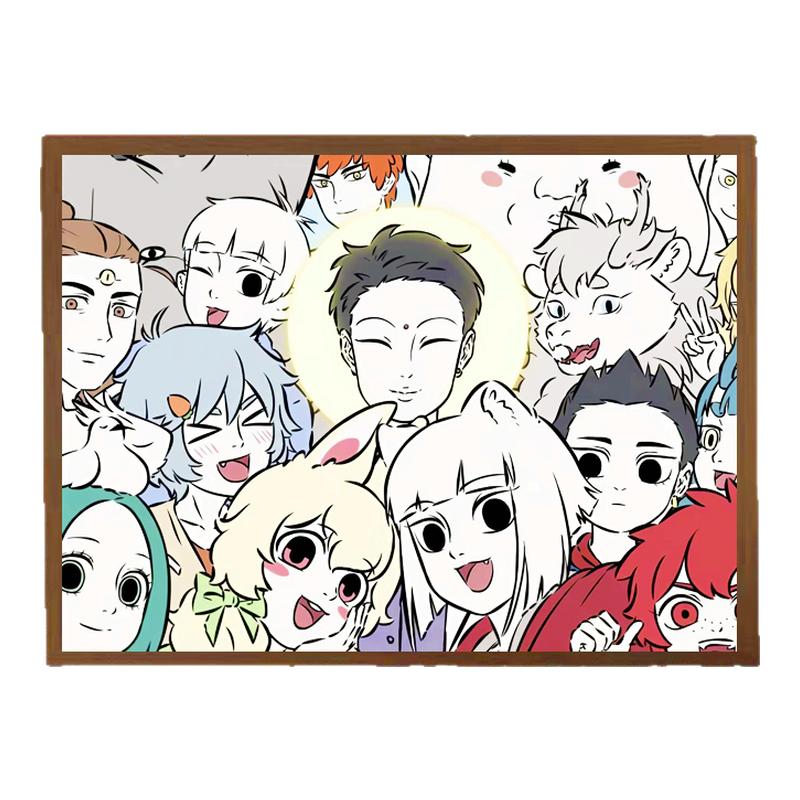 非人哉周边手办九月敖烈小玉灯光画夜灯装饰创意生日礼物盲盒摆件