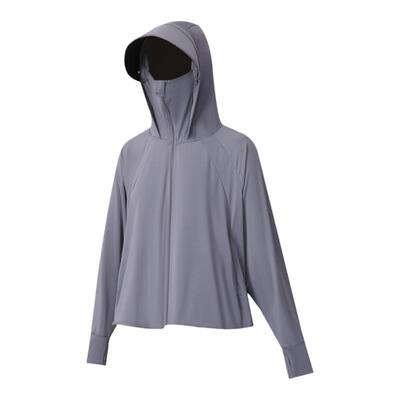 防晒衣帽檐可拆卸双口袋