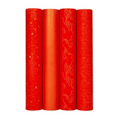 锦墨堂万年红洒金空白纸百米长卷