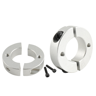 铝合金带螺纹平面顶丝孔分离型固定环铝合金夹紧环夹轴限位环环