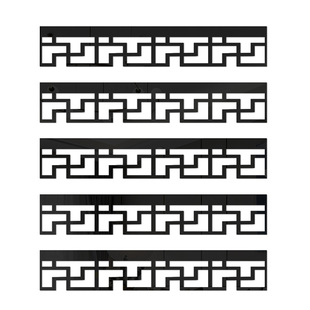 新中式吊顶装饰条天花板边框条亚克力镜面墙贴3d立体复古镂空腰线