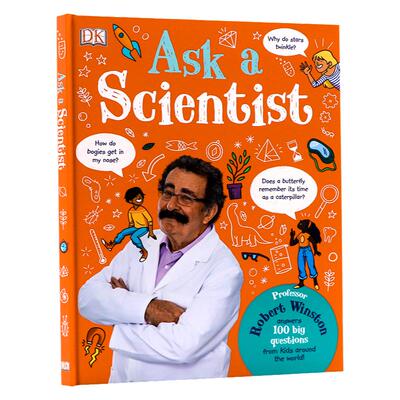 DK 问问科学家 英文原版  Ask A Scientist 儿童科普百科书籍 精装全彩插图 100个现实中的问题 中小学生stem科普课外阅读