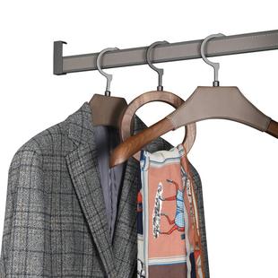 皮革加厚防滑静音衣柜挂衣杆衣架柜子衣柜挂杆横杆衣橱柜内衣通