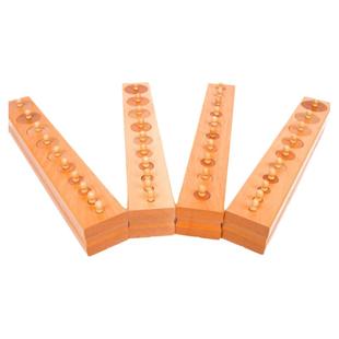 蒙台蒙特梭利蒙氏早教教具插座圆柱体婴幼儿童3-5岁感官积木玩具