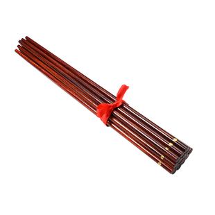 2025新年高档酸枝木大红色礼筷结婚专属筷子创意礼品筷家用实木筷