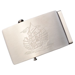 304不锈钢滚轴扣无牙无孔自动扣皮带头青年高档加厚皮带卡子商务