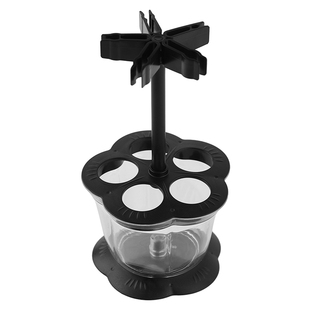 梅林笔庄毛笔免洗笔架洗毛笔神器梅花五孔多功能洗笔筒三合一新升级保湿容器防干保湿器悬挂式不干墨笔筒收纳