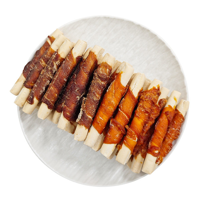 凯恩宠物零食鸡鸭肉钙奶棒200g*2