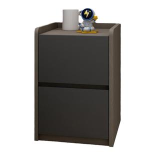 北欧风全实木板床头柜咖啡色迷你小型极窄款25/35公分卧室30cm宽