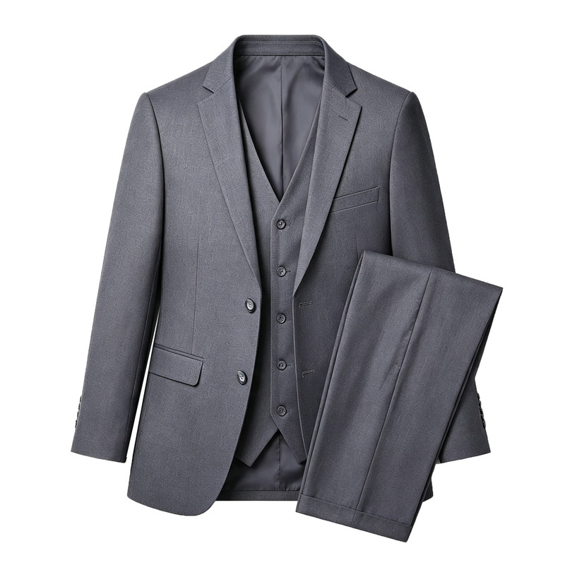 男士婚礼西装套装正装新郎礼服商务风四季通用职业正装西服三件套