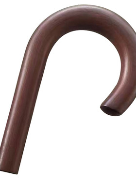 13.5mm孔实木弯勾手柄棕色胡桃色