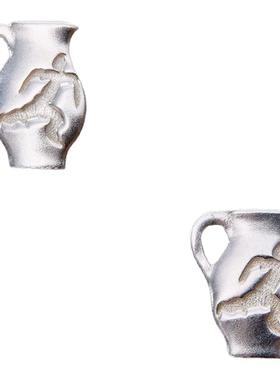 EnSage925银绿松石酒壶项链耳饰