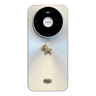 适用华为mate80promax手机壳创意3D极光立体小金马mate70pro磨砂防指纹Mate60pro镜头全包pura80pro+防摔男女