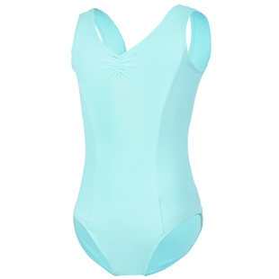 儿童背心舞蹈服连体体操服女童芭蕾舞表演服形体训练服艺考练习服