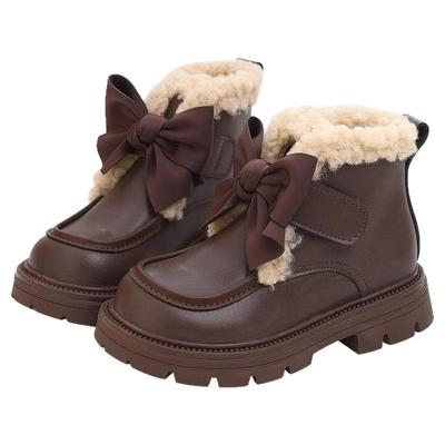 女童短靴冬季公主棉靴