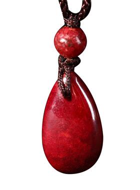 朱砂吊坠全透光项链男女款本命年