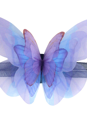 女小众复古风森系手绳夏丝带紫蝴蝶手链饰品古典手带舞蹈手腕花