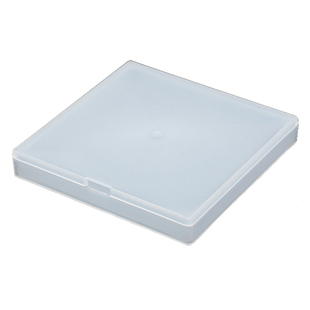 正方形收纳盒塑料盒子白色工具盒五金配件盒光学镜片包装盒有带盖