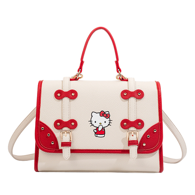 HelloKitty时尚撞色双肩剑桥包女