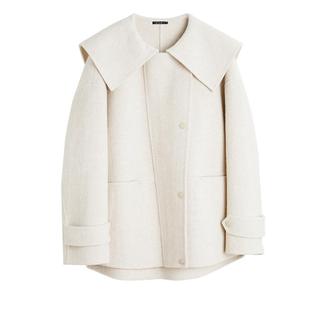 ELLE法式高级感毛呢外套女2025冬装新款小个子气质小众双面呢大衣