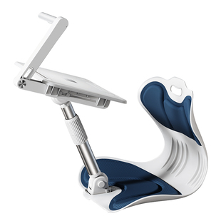 放床上的小桌子带台灯可折叠升降儿童床用阅读学习桌学生宿舍写字作业桌板冬天炕上卧室坐在飘窗懒人移动支架